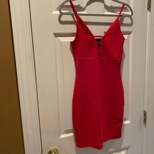 Women’s cute red dress.